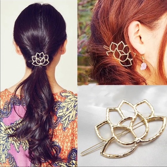 🌸 Lotus flower hair barrette 🌸 - Picture 4 of 6